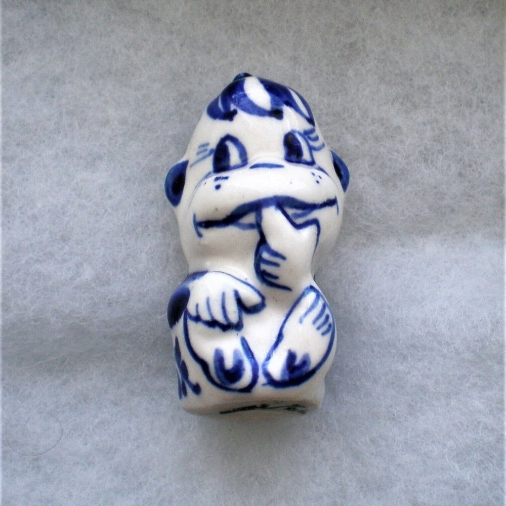 Russian Russia Handmade GZHEL Monkey Figurine Symbol of 2016 New Year